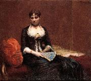 Henri Fantin-Latour Portrait of Madame Leoon Maitre oil painting on canvas